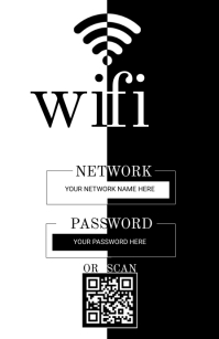 1,470+ Free 'wifi access code template' Design Templates | PosterMyWall