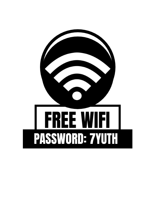 WIFI NOTICE Flyer (US Letter) template