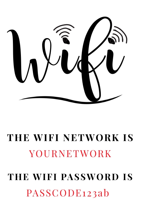 WLAN Passwort Poster Vorlage Vorlage PosterMyWall wlan-passwort-poster-vorlage-vorlage-postermywall