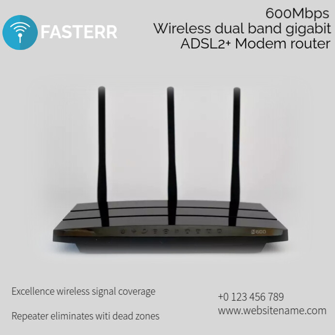 wifi router internet connection Template | PosterMyWall