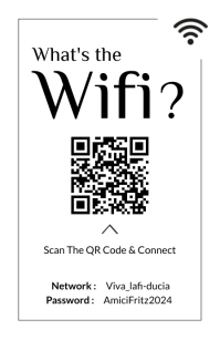 wifi scan to connect sign poster half page wi Media Página Ancho template