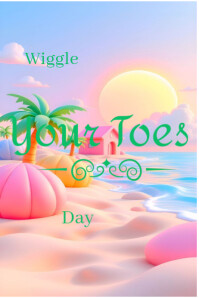 Wiggle Your Toes day Poster template