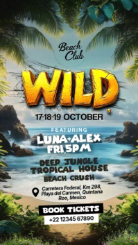 Wild Forest Tropical Event Story Template Instagram-Story