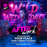 wild out wednesdays Instagram Plasing template