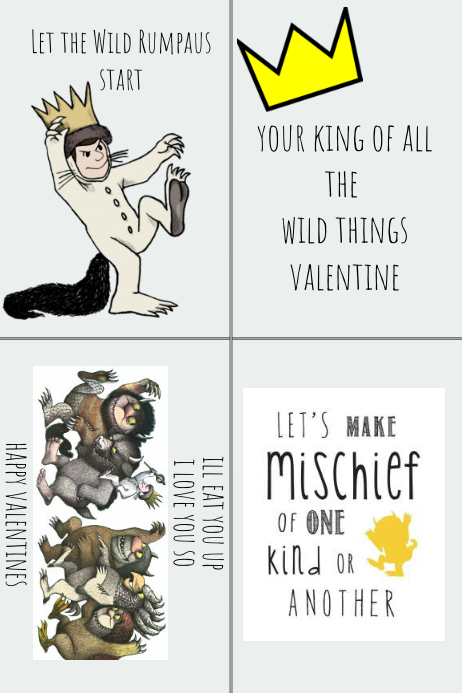 Wild Things Valentines Template PosterMyWall
