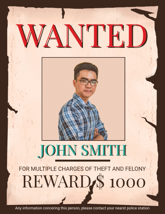 Wild West Wanted Poster Template Postermywall Wild West Wanted Poster Template Postermywall