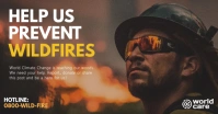 Wildfire prevention facebook shared image ad template