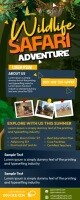 Wildlife Safari Adventure Roll Up Banner 2' × 5' template