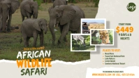 Wildlife Safari Tour Ad Twitter Post template