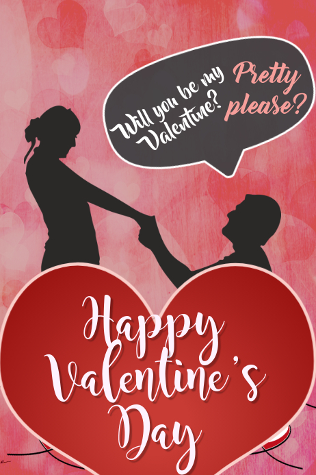 Will You Be My Valentine Template Postermywall