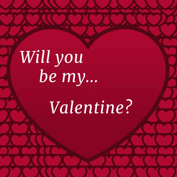 Will You Be My Valentine Template PosterMyWall Will You Be My Valentine Template PosterMyWall