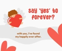 Will You Marry Me สามเหลี่ยมขนาดกลาง template