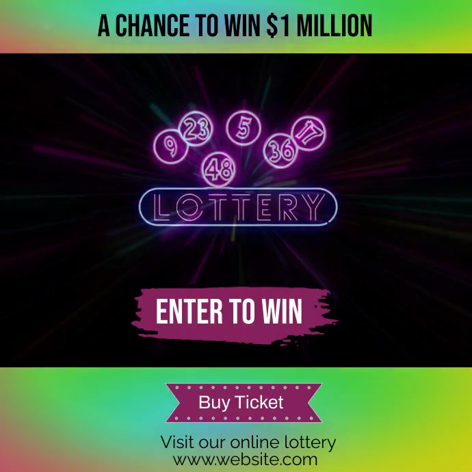 Win Lottery Template PosterMyWall