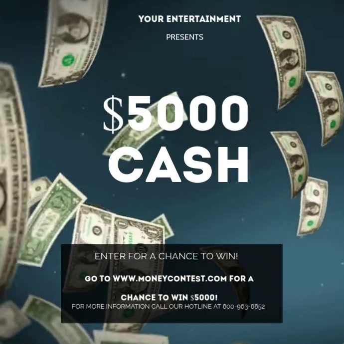 Win Money Design Copy of win money templates | PosterMyWall
