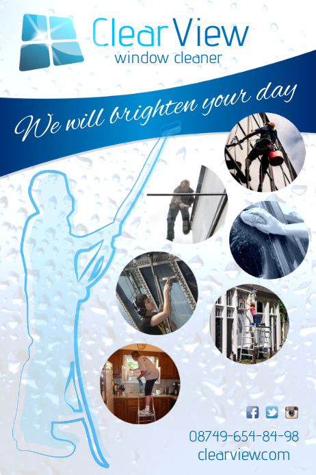 Window Cleaner Flyer Template Postermywall