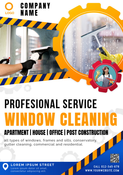 Window Clean Design Window Cleaning Template | PosterMyWall