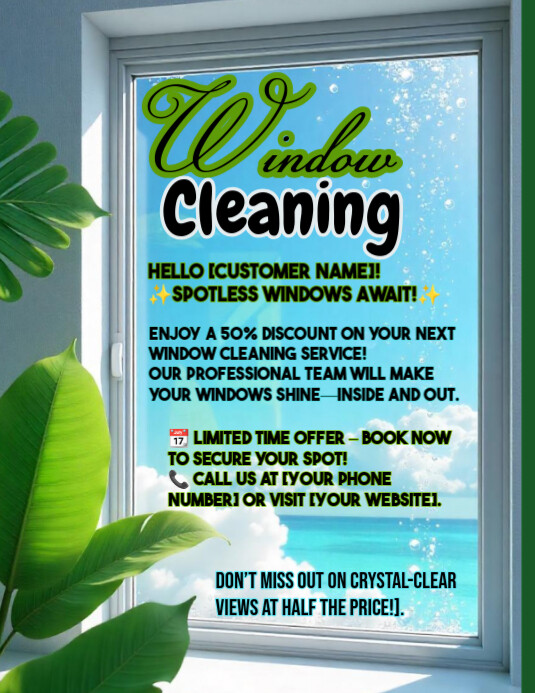 Window Clean Design Copy of Window Cleaning | PosterMyWall