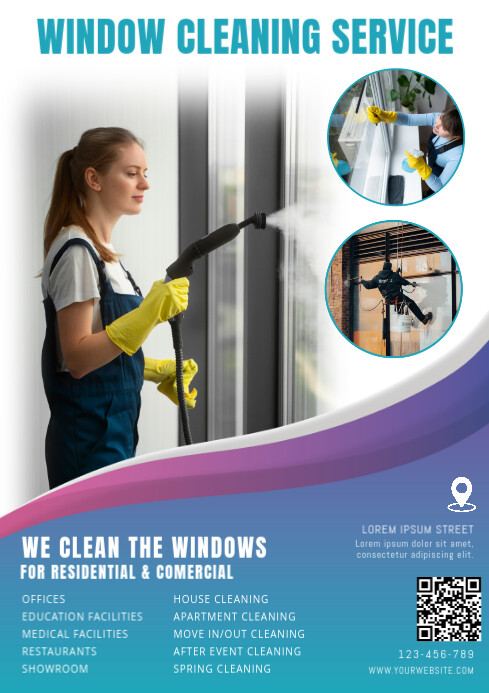 Window Clean Design window cleaning Template | PosterMyWall
