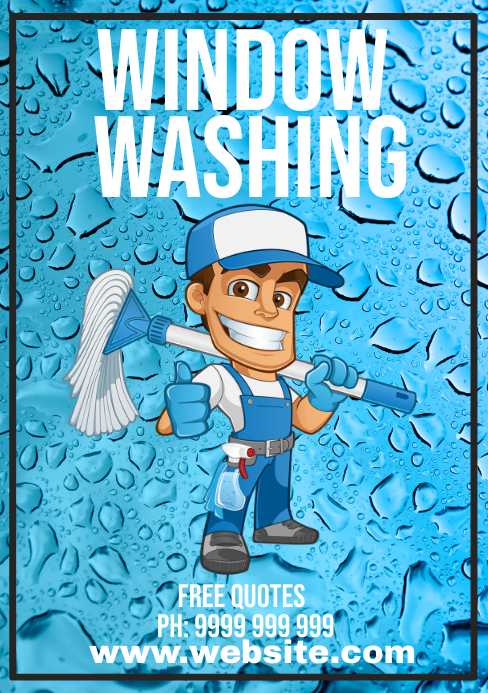Sample Window Sweep Window Cleaning Template | PosterMyWall
