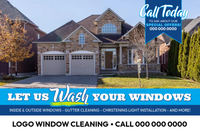 Window Clean Design Copy of Window Cleaning | PosterMyWall