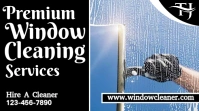 Window Cleaning Flyer YouTube Thumbnail template