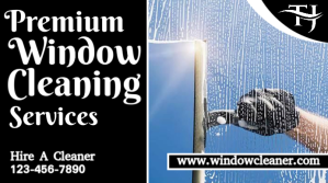 Window Cleaning Flyer Уменьшенное изображение YouTube template