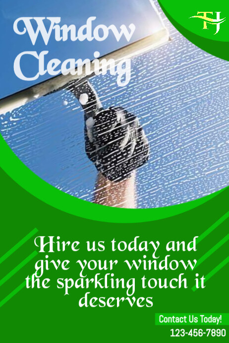 Window Cleaning Flyer Template Poster