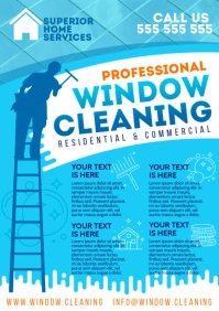 WINDOW CLEANING POSTER A4 template