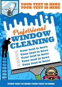 WINDOW CLEANING POSTER A4 template