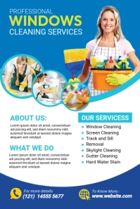 Window Cleaning Service Illustration Pinterest template