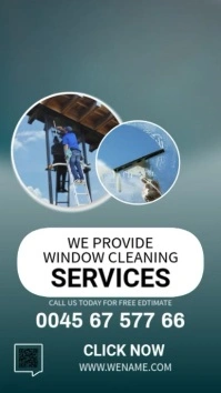 Window Cleaning Service Flyer Instagram-verhaal template
