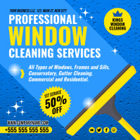 Window Cleaning Services Banner Instagram Post template