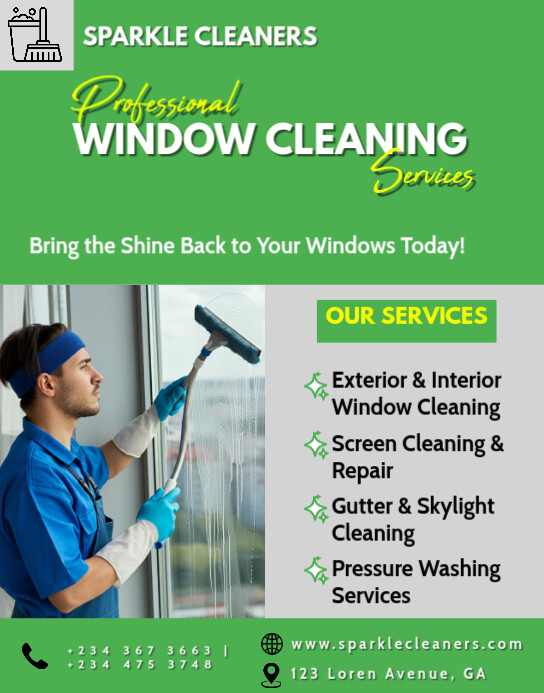 Window Cleaning Services Templat | PosterMyWall