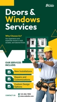 Window Cleaning Services Instagram Story template
