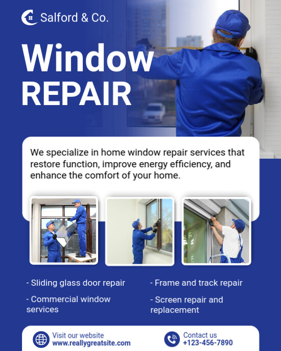 WINDOW REPAIR INSTAGRAM POST template