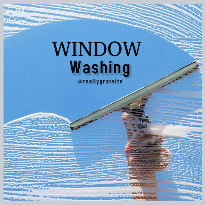 Window Washing Font window washing Template | PosterMyWall