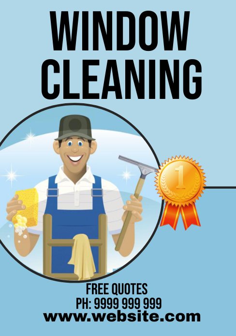 Sample Window Sweep Window Washing Template | PosterMyWall