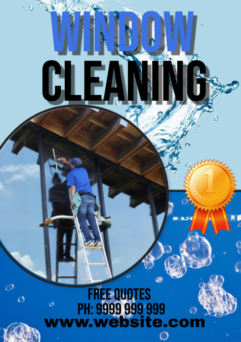 Sample Window Sweep Window Washing Template | PosterMyWall