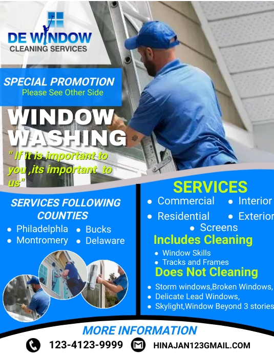 Window Install Flyers Window Washing Flyer Template | PosterMyWall