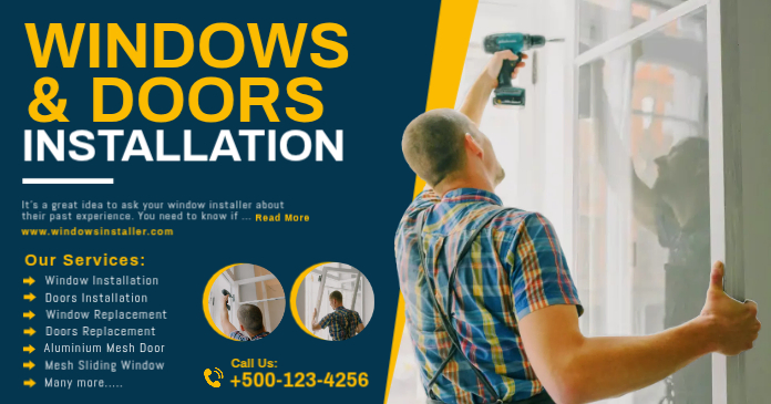 Window And Door Installation Template | PosterMyWall