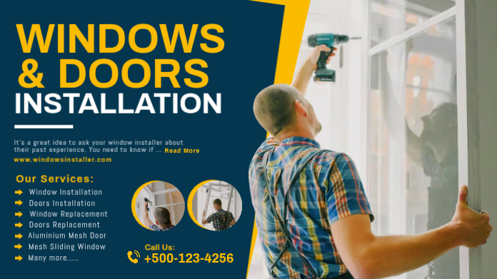 Window And Door Installation Template | PosterMyWall