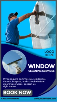 Windows Cleaning Ad Instagram-verhaal template