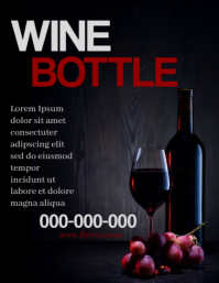 Wine bottle day Flyer (US Letter) template
