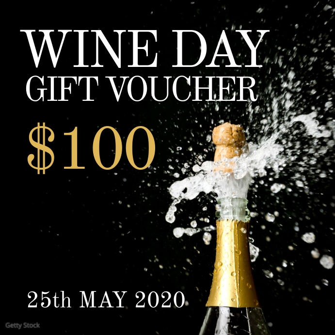 Wine day Gift Voucher Template PosterMyWall