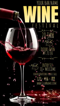 Wine Digital Display Digitale Vertoning (9:16) template