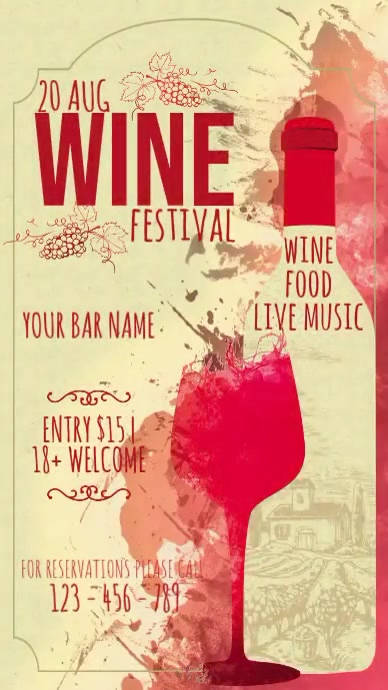 Wine Display Umbukiso Wedijithali (9:16) template