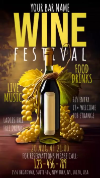 Negro Wine Festival Digitalt display Template