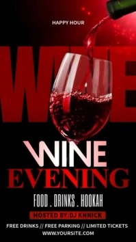 Wine Evening Instagram Story template