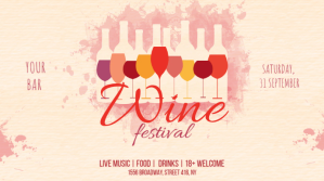 Wine Festival Digitalt display (16:9) template