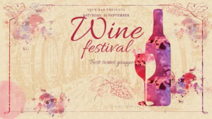 Wine Festival Digitalt display (16:9) template